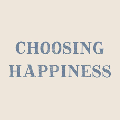Choosing Happiness Black Modern Wood Framed Art Print with Double Matting by CAD Designs