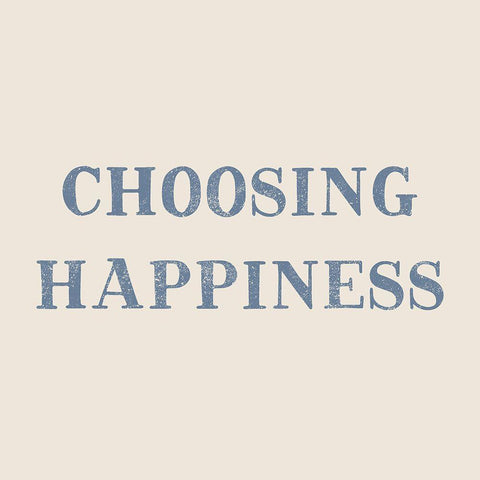 Choosing Happiness White Modern Wood Framed Art Print with Double Matting by CAD Designs