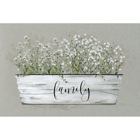 Bouquet of Grace Bucket Family Gold Ornate Wood Framed Art Print with Double Matting by Finn, Livi