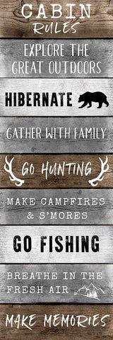 The Cabin White Modern Wood Framed Art Print with Double Matting by Carpentieri, Natalie