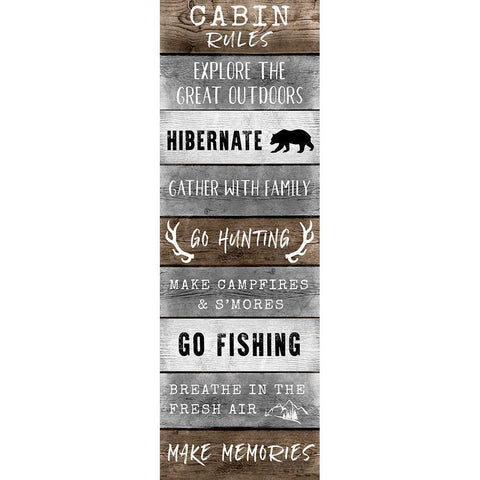 The Cabin White Modern Wood Framed Art Print by Carpentieri, Natalie