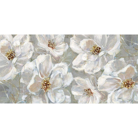 Blooming Summer White Modern Wood Framed Art Print by Swatland, Sally