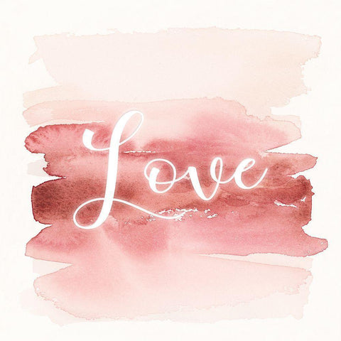 Love Wash White Modern Wood Framed Art Print by Brockmon, Kristen