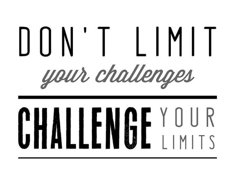 Challenge White Modern Wood Framed Art Print with Double Matting by CAD Designs