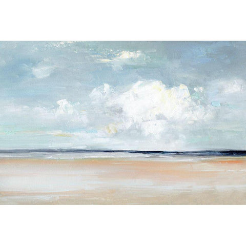 Ocean Vista Black Modern Wood Framed Art Print by Swatland, Sally