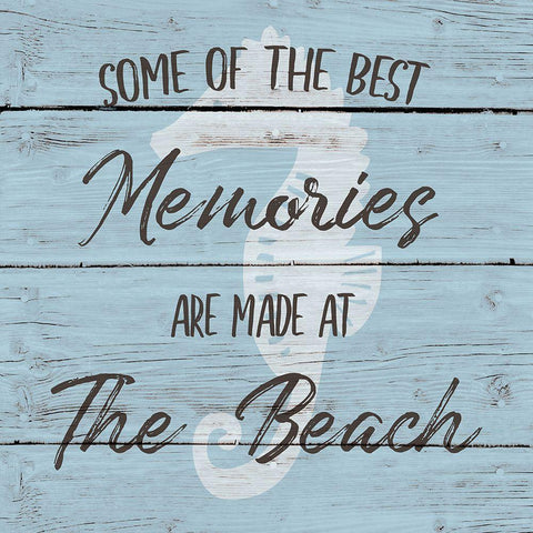 Beach Memories Gold Ornate Wood Framed Art Print with Double Matting by Jill, Susan