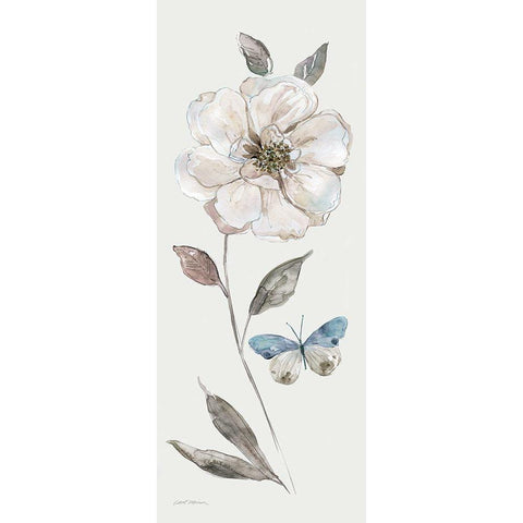 Frosted White Rose Gold Ornate Wood Framed Art Print with Double Matting by Robinson, Carol