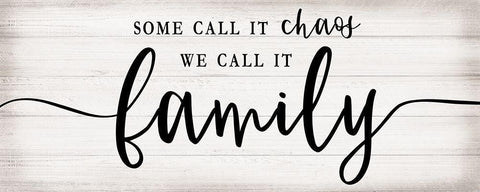 Family Chaos Black Ornate Wood Framed Art Print with Double Matting by Carpentieri, Natalie