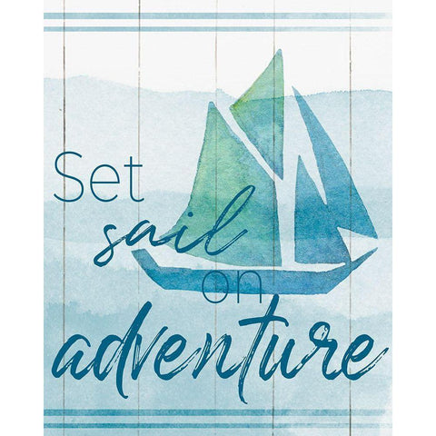 Set Sail Black Modern Wood Framed Art Print by Santiago, Daniela