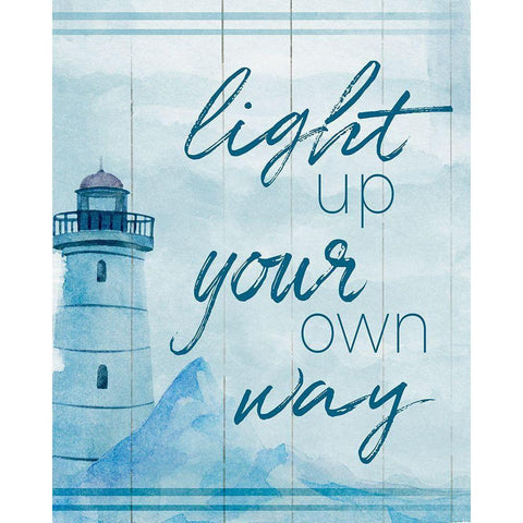 Light Up White Modern Wood Framed Art Print by Santiago, Daniela