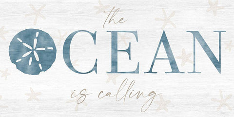 The Ocean White Modern Wood Framed Art Print with Double Matting by Carpentieri, Natalie