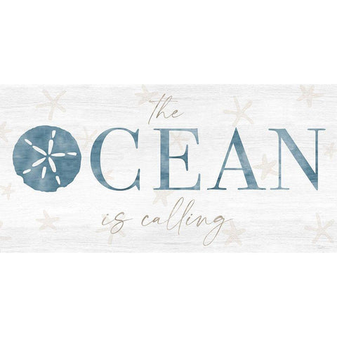 The Ocean White Modern Wood Framed Art Print by Carpentieri, Natalie