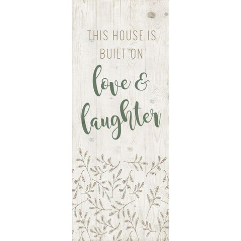 Love and Laughter Black Modern Wood Framed Art Print by Murray, Amanda