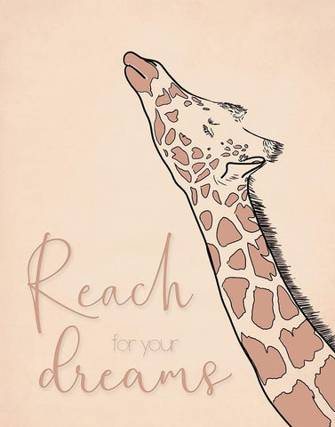 Reach for your Dreams Black Ornate Wood Framed Art Print with Double Matting by Santiago, Daniela