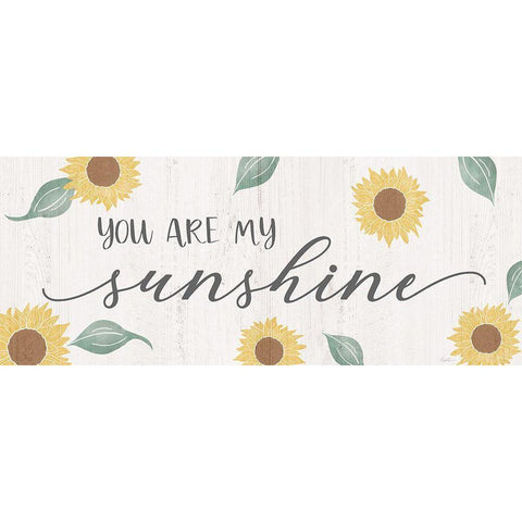You are My Sunshine Black Modern Wood Framed Art Print by Carpentieri, Natalie