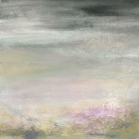 Abstracted Garden Black Modern Wood Framed Art Print by Robinson, Carol