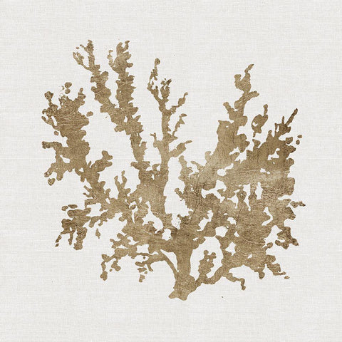 Metallic Coral II Black Ornate Wood Framed Art Print with Double Matting by Robinson, Carol