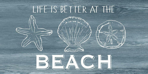 Life is Better Black Ornate Wood Framed Art Print with Double Matting by CAD Designs