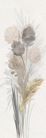 Cattail Road II White Modern Wood Framed Art Print with Double Matting by Jill, Susan