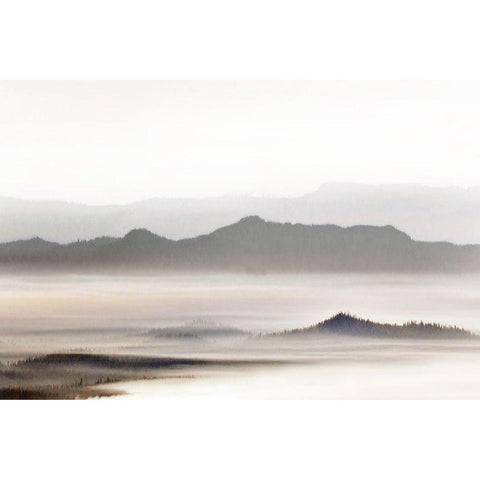 West Fjord Black Modern Wood Framed Art Print with Double Matting by Delimont, Danita