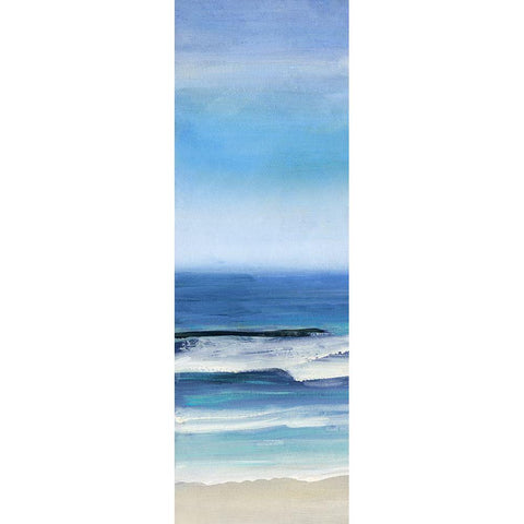 Breaking Waves I Black Modern Wood Framed Art Print with Double Matting by Swatland, Sally