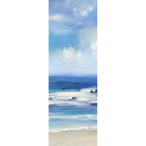 Breaking Waves II Black Modern Wood Framed Art Print with Double Matting by Swatland, Sally