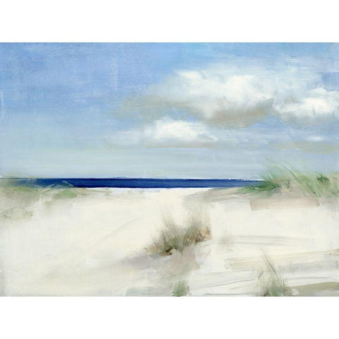 Belleair Beach White Modern Wood Framed Art Print by Swatland, Sally