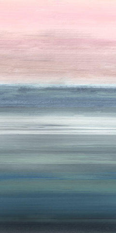Shore Expanse II Black Ornate Wood Framed Art Print with Double Matting by Jill, Susan