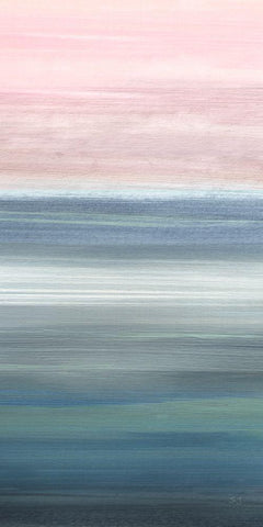 Shore Expanse III White Modern Wood Framed Art Print with Double Matting by Jill, Susan