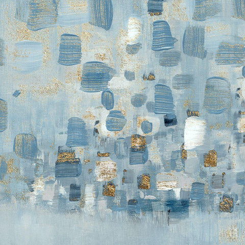 Sea Glass Reflection I White Modern Wood Framed Art Print by Jill, Susan