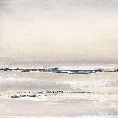 Distant Fog I Black Modern Wood Framed Art Print with Double Matting by Tava Studios