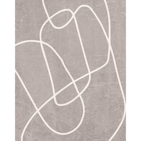 Fissures II Black Modern Wood Framed Art Print by Santiago, Daniela