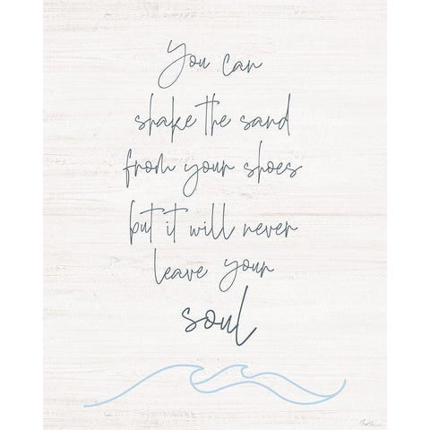 Shake the Sand Black Modern Wood Framed Art Print by Carpentieri, Natalie