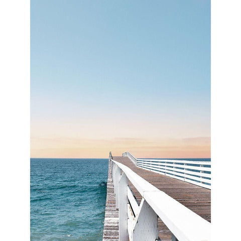 Day at the Pier Gold Ornate Wood Framed Art Print with Double Matting by Carpentieri, Natalie