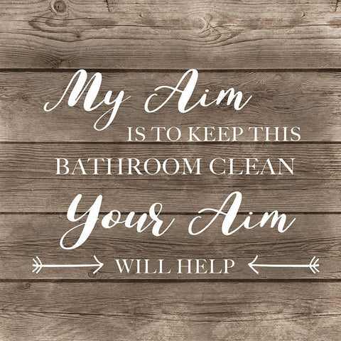 Aim to Clean Black Ornate Wood Framed Art Print with Double Matting by CAD Designs