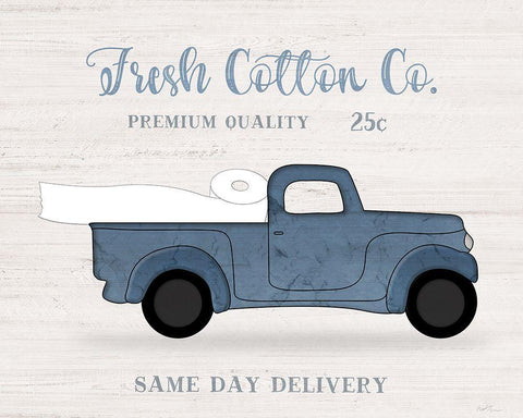 Fresh Cotton White Modern Wood Framed Art Print with Double Matting by Carpentieri, Natalie