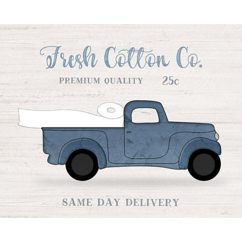 Fresh Cotton White Modern Wood Framed Art Print by Carpentieri, Natalie