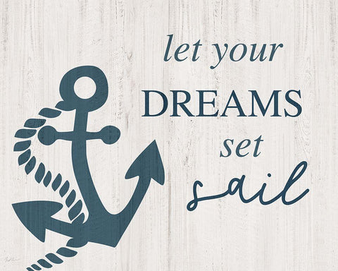 Dreams Set White Modern Wood Framed Art Print with Double Matting by Carpentieri, Natalie