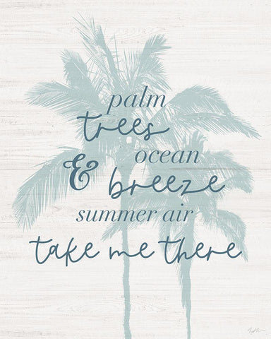 Take Me There Black Ornate Wood Framed Art Print with Double Matting by Carpentieri, Natalie