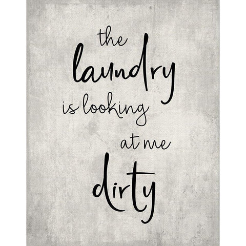 Dirty Laundry White Modern Wood Framed Art Print by CAD Designs