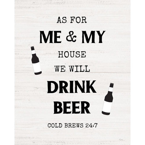 Cold Brews Black Modern Wood Framed Art Print by Carpentieri, Natalie