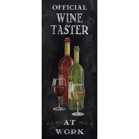 Wine Taster at Work Gold Ornate Wood Framed Art Print with Double Matting by Knutsen, Conrad