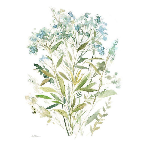 Garden Lace I White Modern Wood Framed Art Print by Robinson, Carol