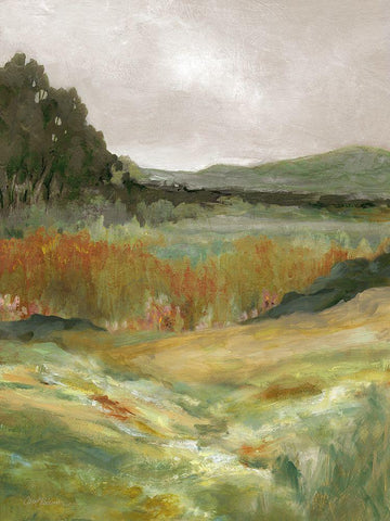 Afternoon Expanse Black Ornate Wood Framed Art Print with Double Matting by Robinson, Carol