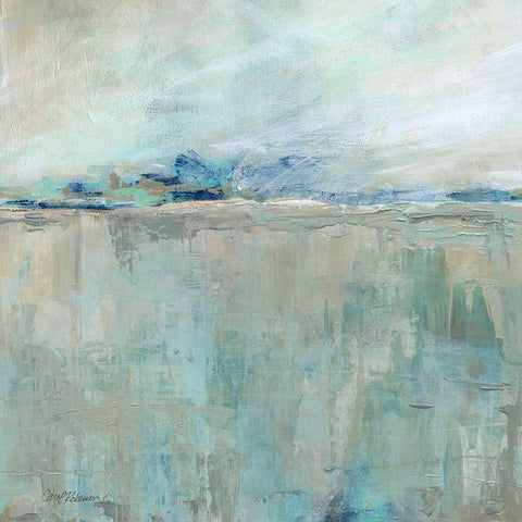 Colors of the Sea White Modern Wood Framed Art Print by Robinson, Carol