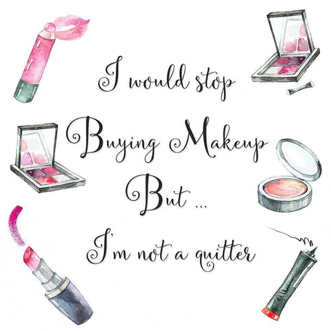 Not a Quitter Black Ornate Wood Framed Art Print with Double Matting by Jill, Susan