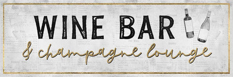 Champagne Lounge Black Ornate Wood Framed Art Print with Double Matting by Carpentieri, Natalie