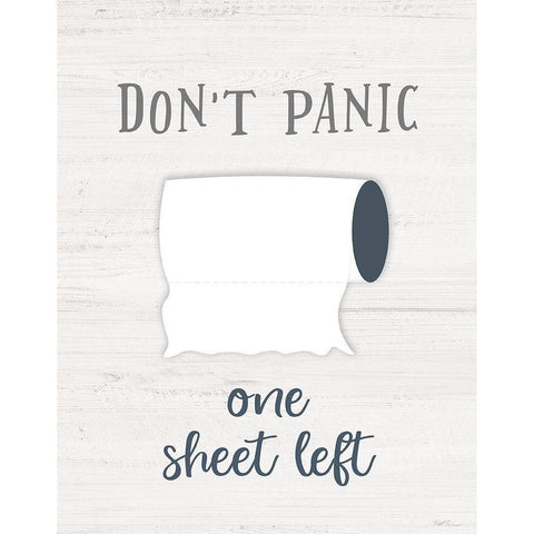 Dont Panic Gold Ornate Wood Framed Art Print with Double Matting by Carpentieri, Natalie