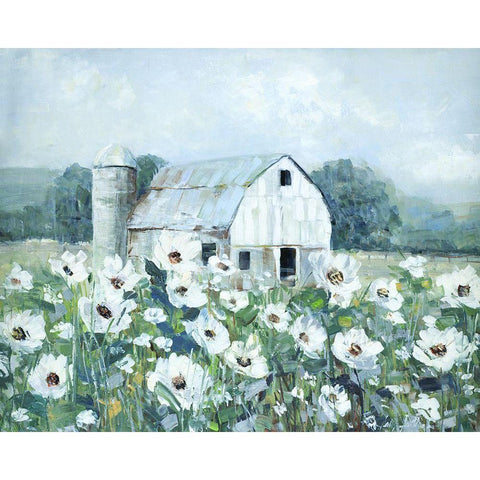 Dream Fields Black Modern Wood Framed Art Print by Swatland, Sally