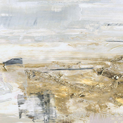 Sand Pond Reflection Black Modern Wood Framed Art Print by Jill, Susan